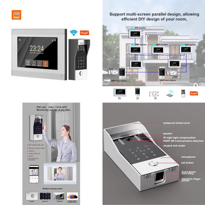 Smart Doorbell Wired - TYSH Videoporteiro Inteligente WiFi IP de