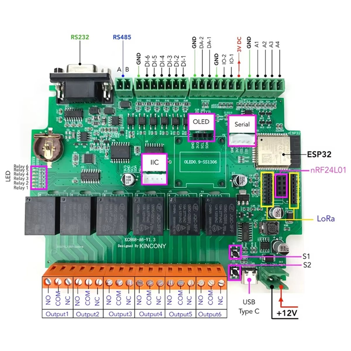 Placa de Desenvolvimento KC868 - Smart Home Automation Diy avaliação e preço