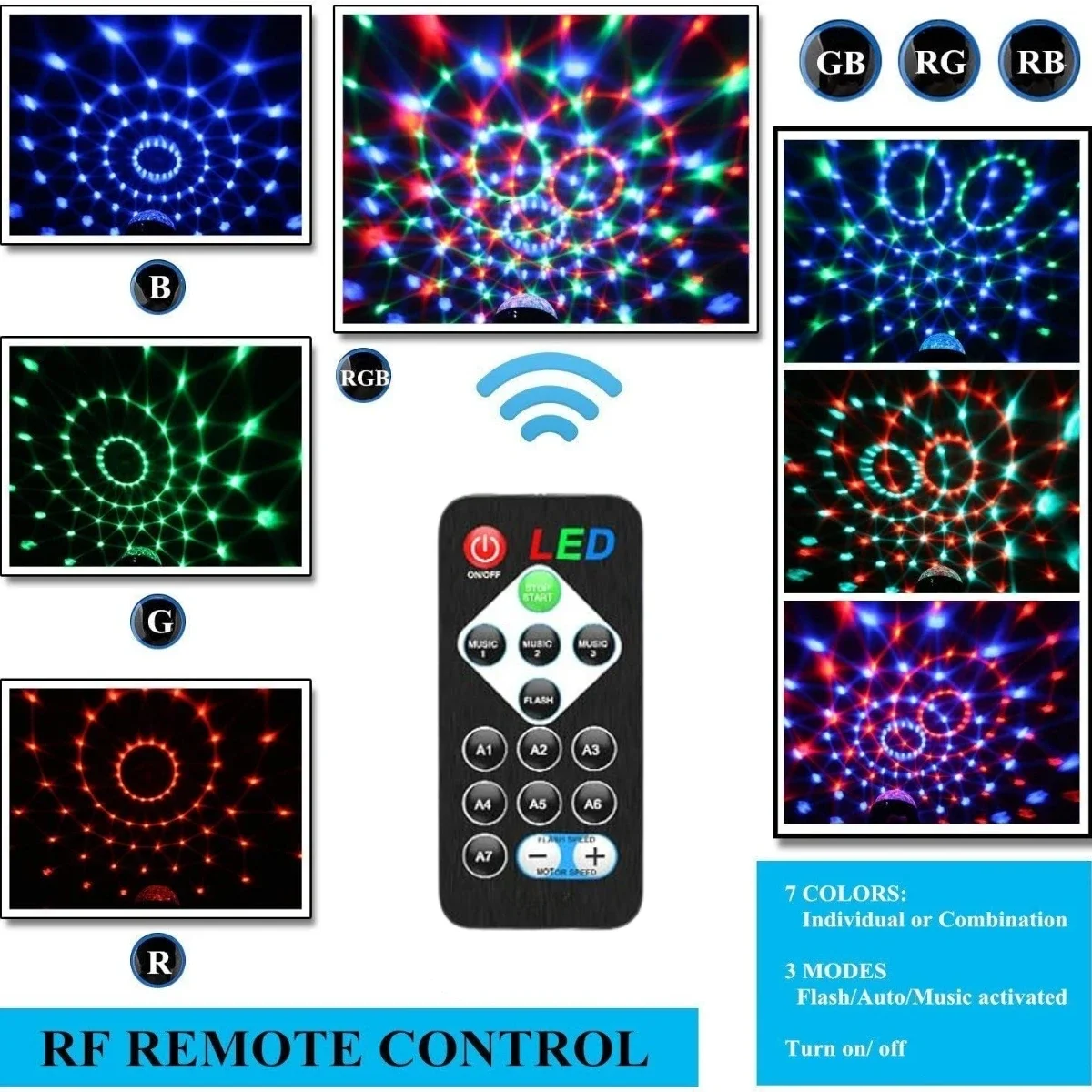 Luz de bola de discoteca com c - Level Shifter 3.3V avaliação e preço